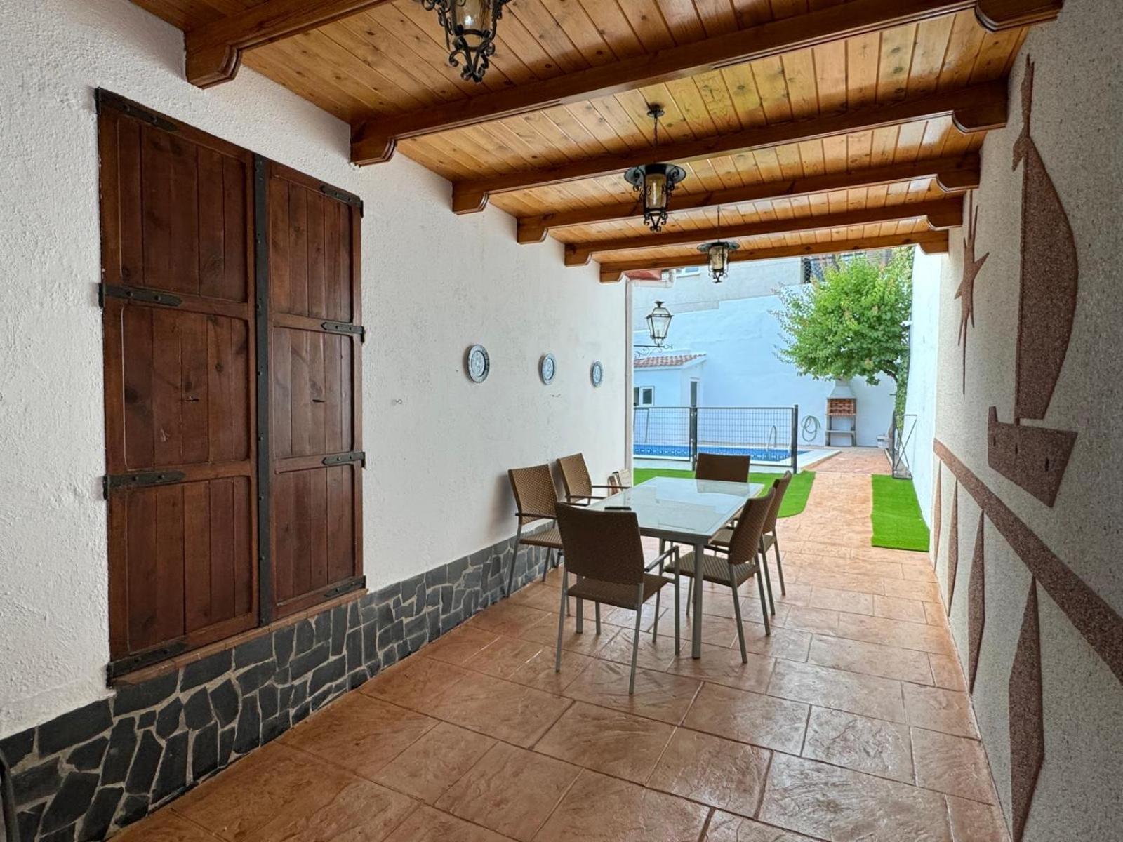 Casa Rural Vistablanca En Una Sola Planta Con Bonitas Vistas Y Piscina - Junto A La Capital Y La Alhambra Cenes De La Vega Exterior foto